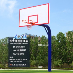 健伦 篮球架同款式学校操场广场小区俱乐部体育馆铸威 成人篮球架户外标准篮球架固定室外篮球架家用