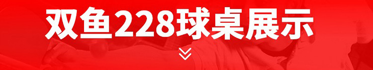 双鱼乒乓球桌家用可折叠移动标准室内211A兵乓球台桌案子223A(图38)