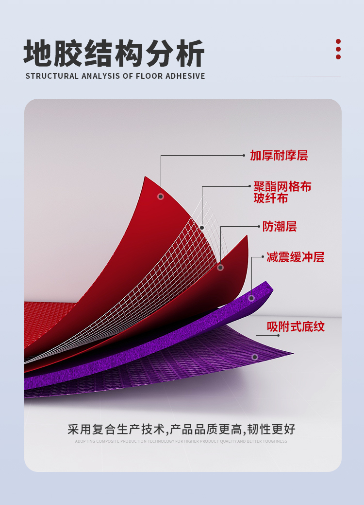 浩康乒乓球地胶垫室内专用运动地胶羽毛球地面胶pvc塑胶运动地板(图9)