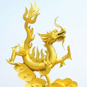 龙凤圆柱锻铜浮雕寺庙广场小区文化柱圆柱雕塑圆林景观摆件定制
