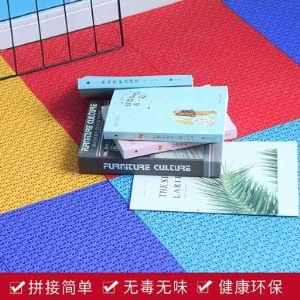操场胶水学校悬浮地板室外幼才跑道运动？羽毛拼接式防滑胶垫篮球