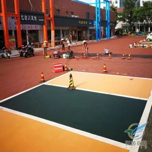 停车场路面地坪漆户外划线漆丙烯酸地坪漆PU硅地面图案设计定制