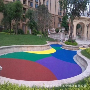 硅PU地坪面漆 丙烯酸运动场地坪材料 球场跑道地坪漆施工