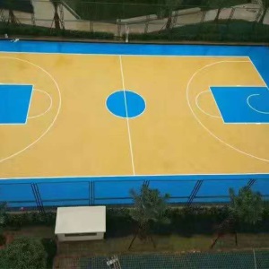 硅pu球场材料足球场地板塑胶跑道室内外篮球羽毛球丙烯酸防滑地胶