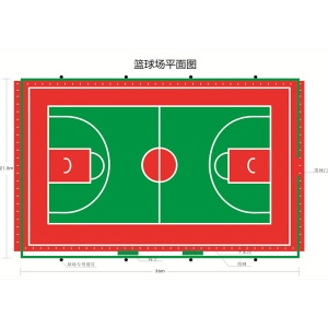 室外塑胶篮球场地面硅PU球场施工材料厂家丙烯酸网球场户外地胶