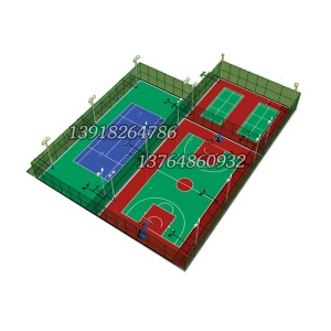 硅pu篮球场硅pu球场地面材料塑胶球场地胶羽毛球场丙烯酸网球场