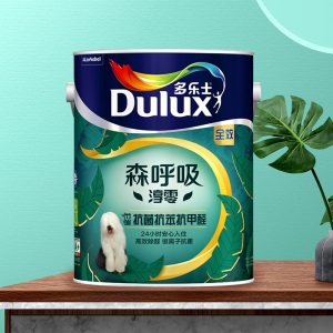 多乐士(Dulux)森呼吸淳零抗菌抗苯抗甲醛全效墙面漆 乳胶漆油漆涂料15L A8217+A931