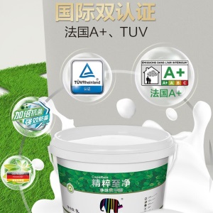 CAPAROL 德爱威油漆 室内涂料内墙乳胶漆墙面漆白色 精粹至净