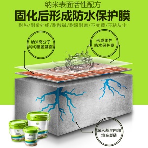 厕所卫生间防水胶水胶透明 浴室厨房室外墙屋顶防水涂料材料