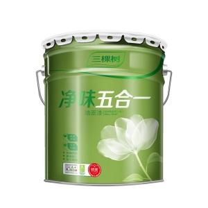 三棵树内墙漆乳胶漆健康+净味五合一墙面漆白色