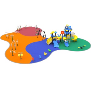 室外拼装运动地板悬浮地垫幼儿园球场地胶户外操场EPDM塑胶跑道