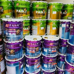 华南红狮地坪漆酚醛醇酸室内外防锈马路车位划线丙烯酸磁水溶性漆