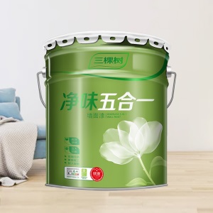 三棵树内墙漆乳胶漆健康+净味五合一墙面漆白色