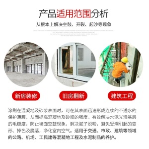 大禹神工 界面剂地坪漆地固漆自流平水泥地板加固漆环保哑光亮光油漆家用室内外家用防水耐磨