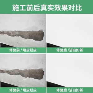 绿康 补墙膏补墙漆漆套装 墙壁修补膏刷墙腻子粉白色墙面修补翻新修复刷墙体补墙漆家用神器