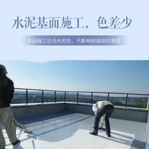 尼瓦乐js聚合物水泥基防水涂料 卫生间房顶楼顶屋顶室外补漏胶复合材料 纯乳液15.6kg可刷50㎡
