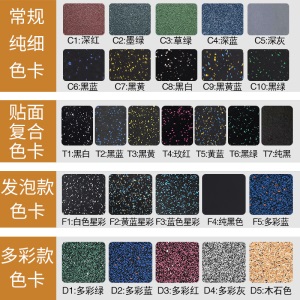 健身房橡胶地垫家用隔音拼接环保缓冲减震垫哑铃防震地板防滑地胶