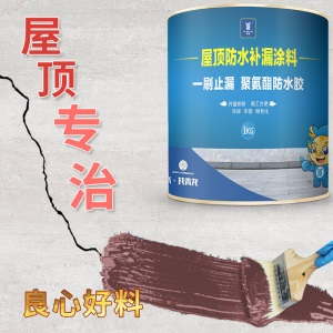 青龙房顶屋顶补漏材料漏水简单施工轻松防水平房楼顶裂缝王楼面聚氨酯油性涂料堵漏灵水泥胶防水胶防水漆