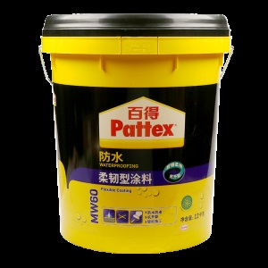 汉高百得（Pattex）防水涂料卫生间防水材料 防水涂料 厨房阳台防水补漏胶浆 环保型防水透气 MW60柔韧型涂料