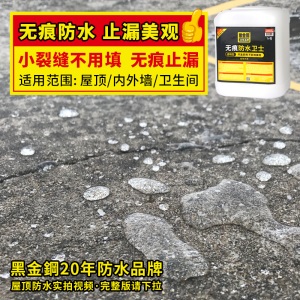 卫生间漏水免砸砖渗透型纳米透明防水外墙瓷砖堵漏王防水涂料胶材料剂即开即用