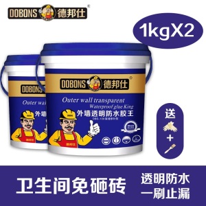 德邦仕 防水涂料透明防水胶 卫生间免砸砖 家用补漏 屋顶外墙防水材料