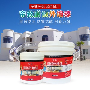 帝致外墙漆防水防晒油漆室外耐久卫生间墙面乳胶漆阳台漆白彩色外墙涂料
