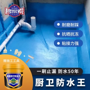 碧家索 防水涂料卫生间 厨房阳台防水材料屋顶饮用水池补漏堵漏胶 美国厨卫王