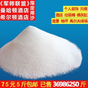 纯白色石英砂子酒店家庭烟灰缸水族造景高尔夫球场白砂水质过滤砂