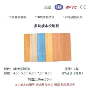 室内外地胶舞蹈篮球场羽毛球场地胶排球网球专用防滑pvc运动地板