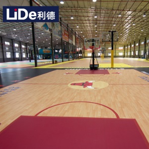 lide利德室内乒乓球地胶专用PVC运动地板弹性地板羽毛球场地胶塑胶地板篮球场地胶垫气排球场馆地胶