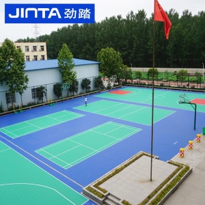 劲踏（JINTA）悬浮地板 室外篮球场悬浮地板羽毛球场户外用的幼儿园悬浮式拼装地板排球场地垫 普及型