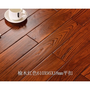 榆木实木地板免龙骨厂家直销原木家用卧室地热地暖锁扣木地板. 910X90X18榆木锁扣