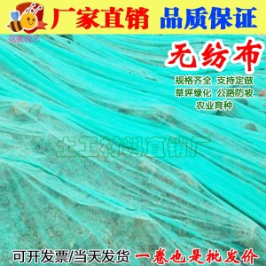 花蜜园艺园林绿化无纺布绿色透气膜工地草坪防草防尘边坡护坡植草籽覆盖膜