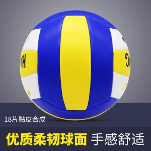 函翔正品排球5号标准室内外训练比赛初中生学生男女儿童软式气排球中考专用排球 软式训练排球+气针