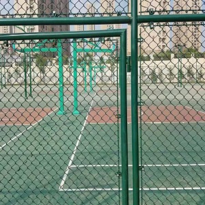 序润球场护栏体育场围栏篮球场围栏操场围网足球场护栏网铁丝防护网菱形孔围栏网球场防护网勾花网