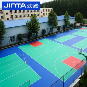 劲踏（JINTA）悬浮地板 室外篮球场悬浮地板羽毛球场户外用的幼儿园悬浮式拼装地板排球场地垫 普及型