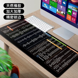 典元（DIANYUAN） 超大鼠标垫ps办公快捷键大全护腕家用电脑键盘学生书桌商务桌垫