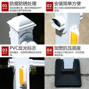 道路护栏交通隔离栏公马路城市政锌钢栏杆围栏人行道栅栏防撞活动护栏 满3米送立柱