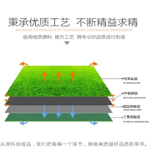 竹青月季 仿真草坪人工假草皮垫子地毯草坪垫户外幼儿园学校工地围挡绿色仿真草