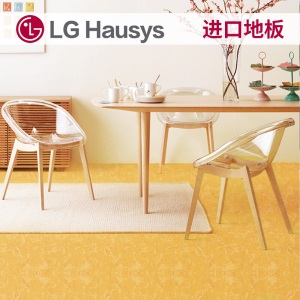LG Hausys PVC塑胶软地板 进口弹性地板 环保防水耐磨消音健身房舞蹈室地胶 4.0mm