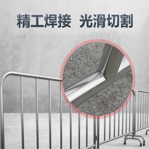 金柯不锈钢铁马护栏加厚 广场活动隔离围栏排队护栏 市政护栏 道路移动施工围栏 公路景区围挡定制