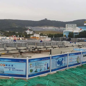 子齐 PVC施工围挡护栏围栏工地临时围墙上海市政工程隔离围挡施工挡板塑料戴15958631876