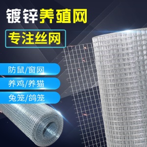 铁丝网围栏养殖网钢丝网阳台防护防鼠网镀锌电焊网铁网格网片家用