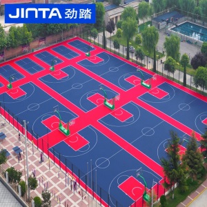 劲踏（JINTA）悬浮地板 室外篮球场悬浮地板羽毛球场户外用的幼儿园悬浮式拼装地板排球场地垫 普及型