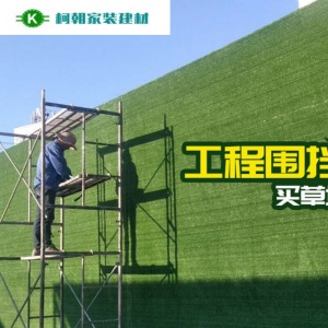 工程用绿毯围挡仿真草坪人造建筑外墙工地绿化 假草工程围墙 绿草皮户外楼顶
