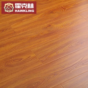 霍克林 强化复合实木地板 E0家用商用橡木纹瓷砖纹防水耐磨地热锁扣地板 厂价直销批发