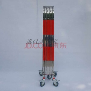 欧斯若 不锈钢伸缩围栏可移动栅栏幼儿园排队交通安全栏杆护栏警戒隔离栏