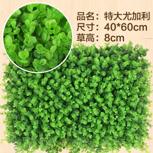 美乐君 人工草坪绿植墙仿真植物墙装饰客厅室内背景花墙面尤加利塑料假草坪阳台