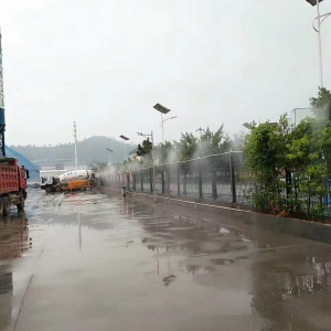 建筑工地围挡喷淋系统除尘降尘围墙喷淋雾化系统工厂煤矿除尘造雾
