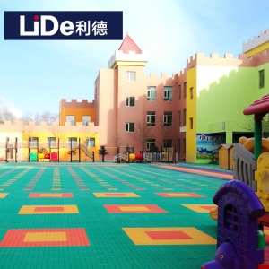 lide利德室外篮球场悬浮地板户外拼装地板羽毛球场地垫排球场乒乓球场地板室外拼装地垫防滑地板